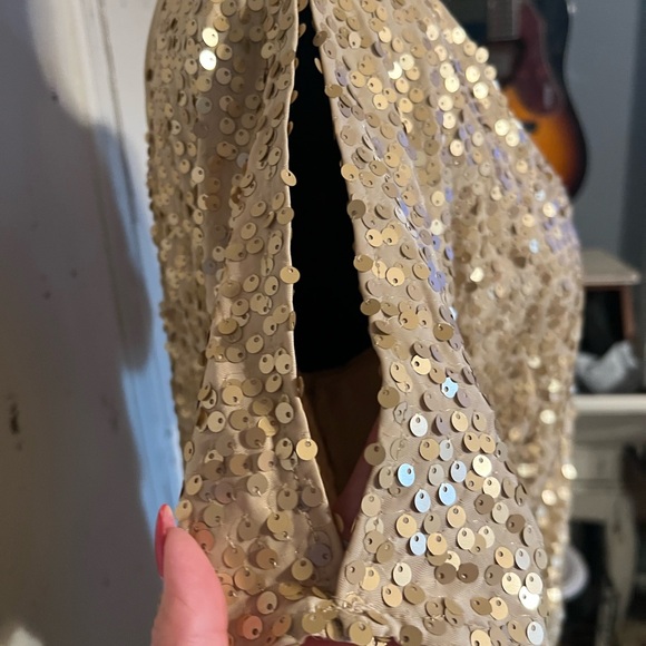 Gold sequin, Fredricks of Hollywood large - Picture 4 of 12